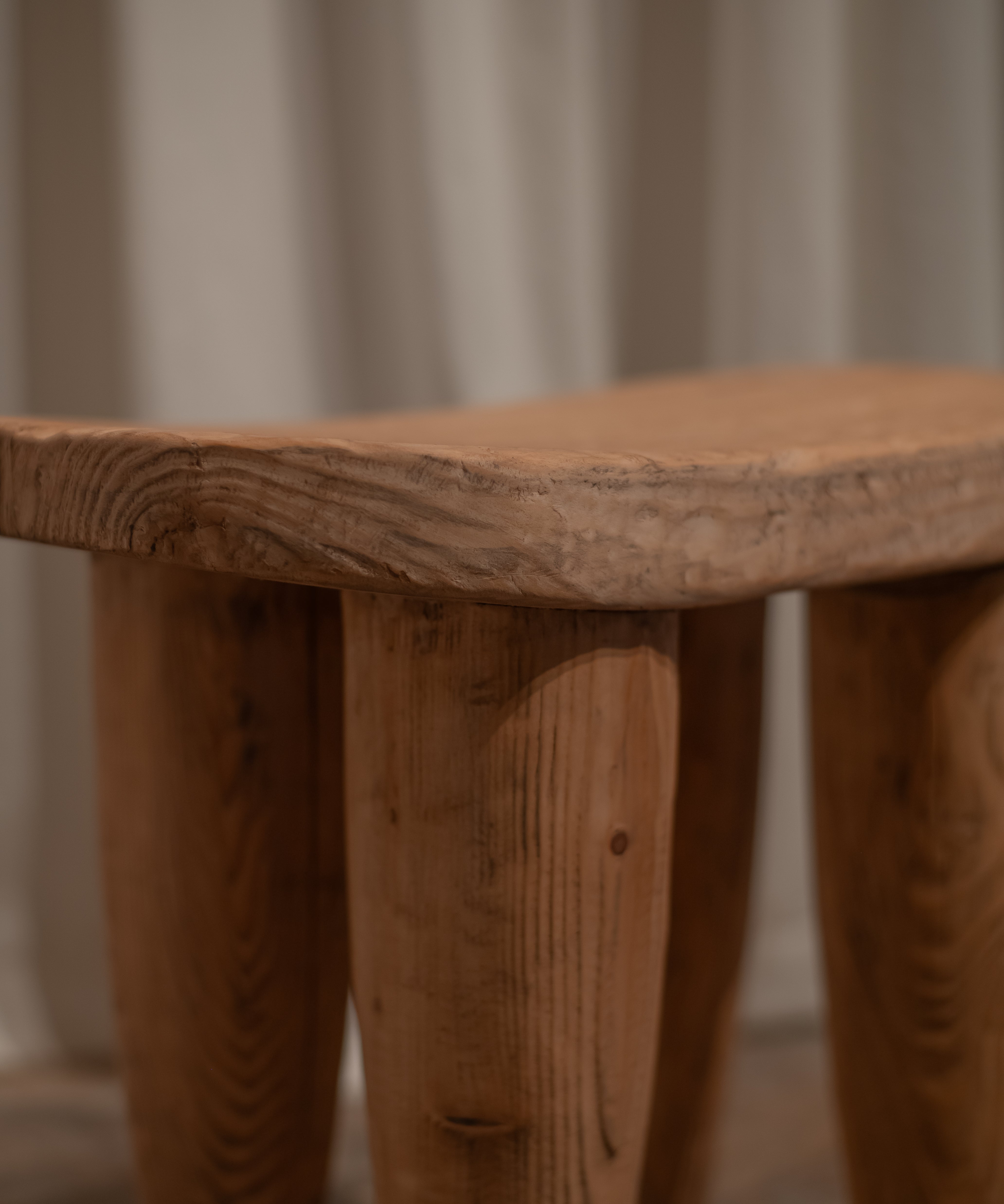 The Leni -Carved Elm Senufo Stool