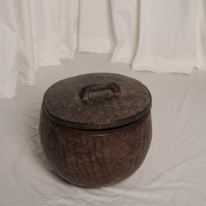 Naga Wooden Basket with Lid