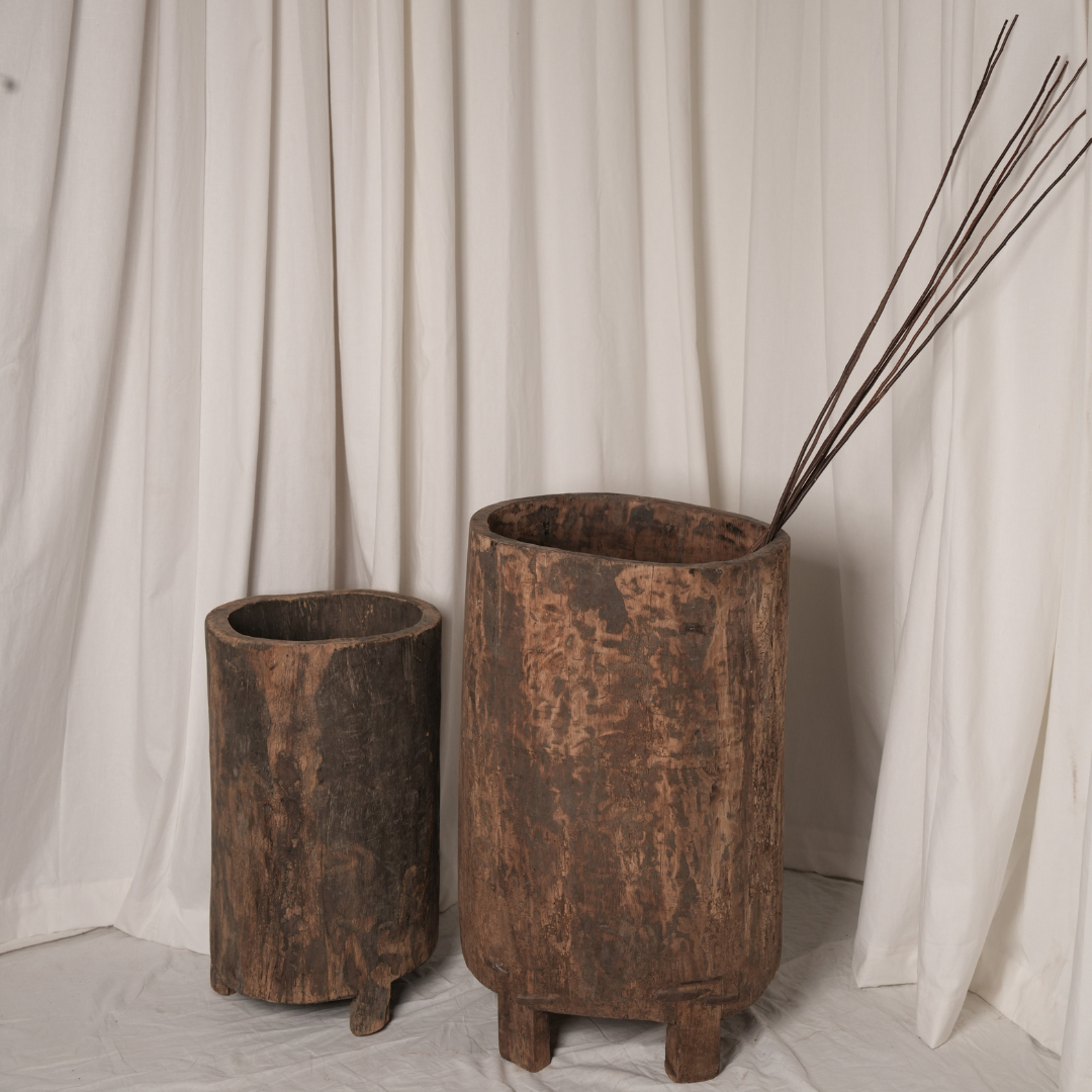 Naga Wooden Planter - S