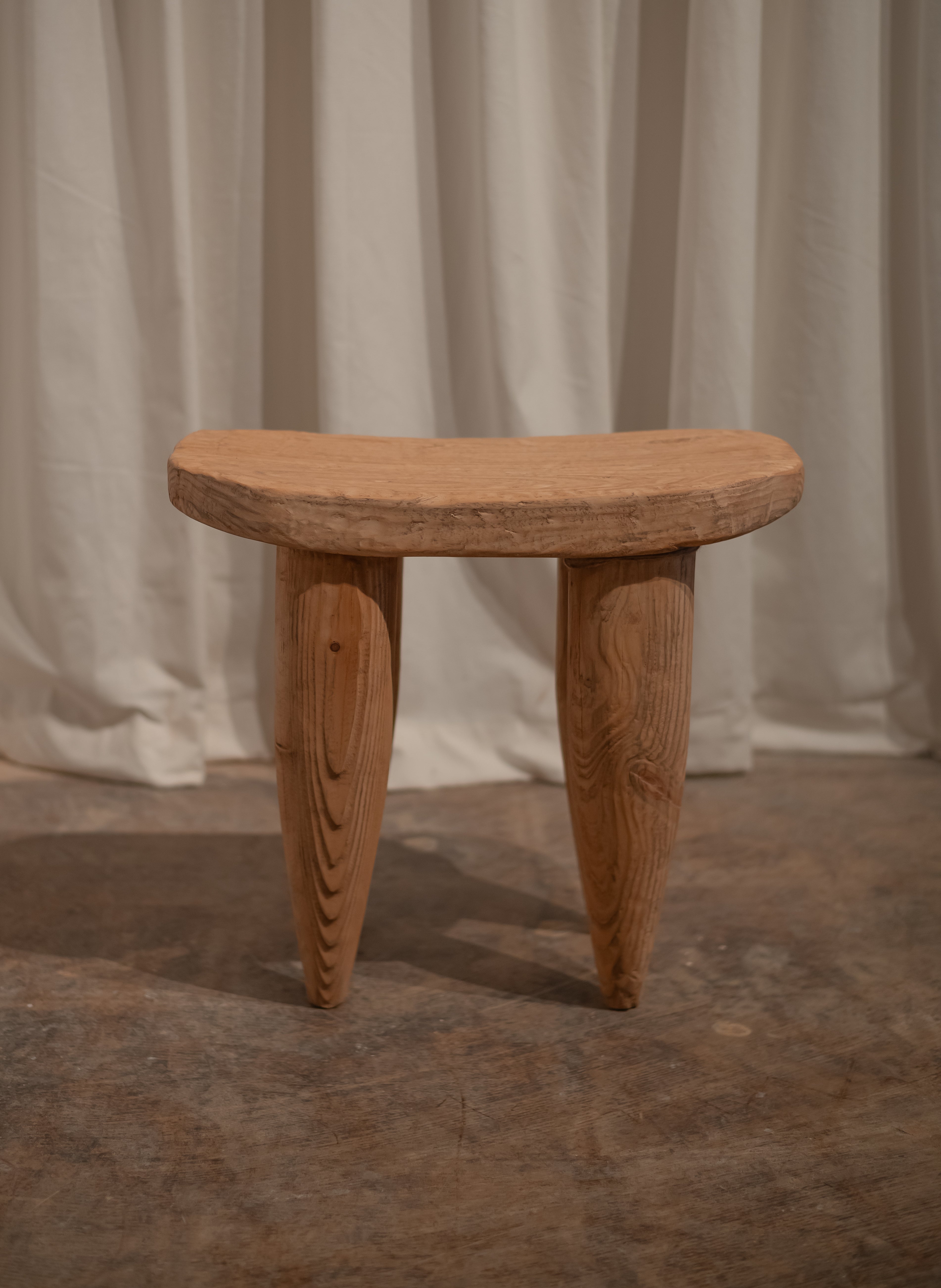The Leni -Carved Elm Senufo Stool