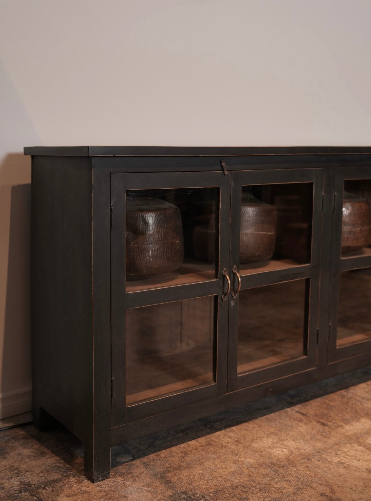 The Orion – Teakwood Sideboard in Charcoal Finish