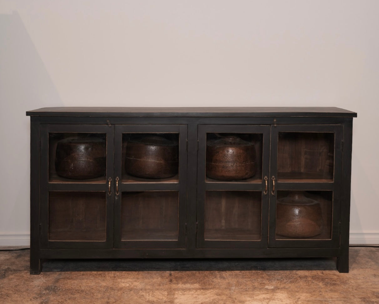 The Orion – Teakwood Sideboard in Charcoal Finish