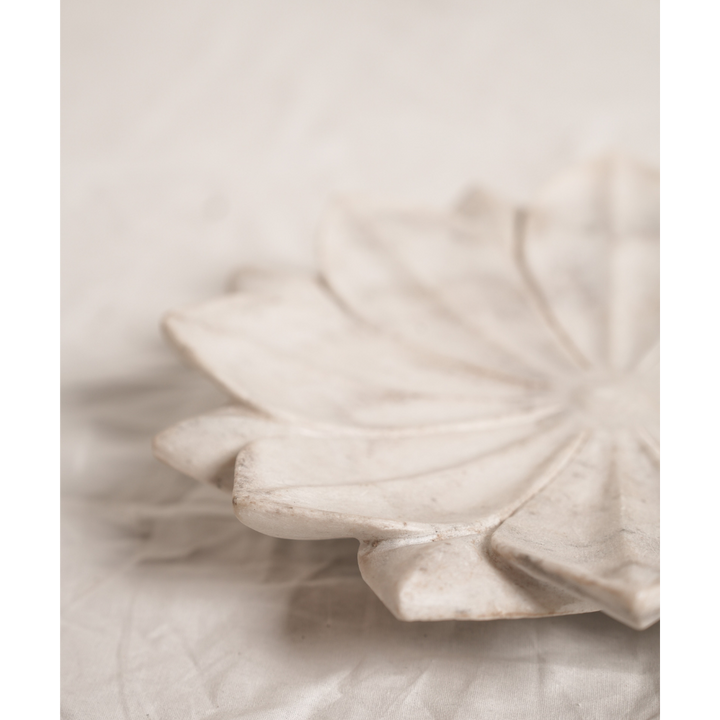 White Marble Flower Bowl