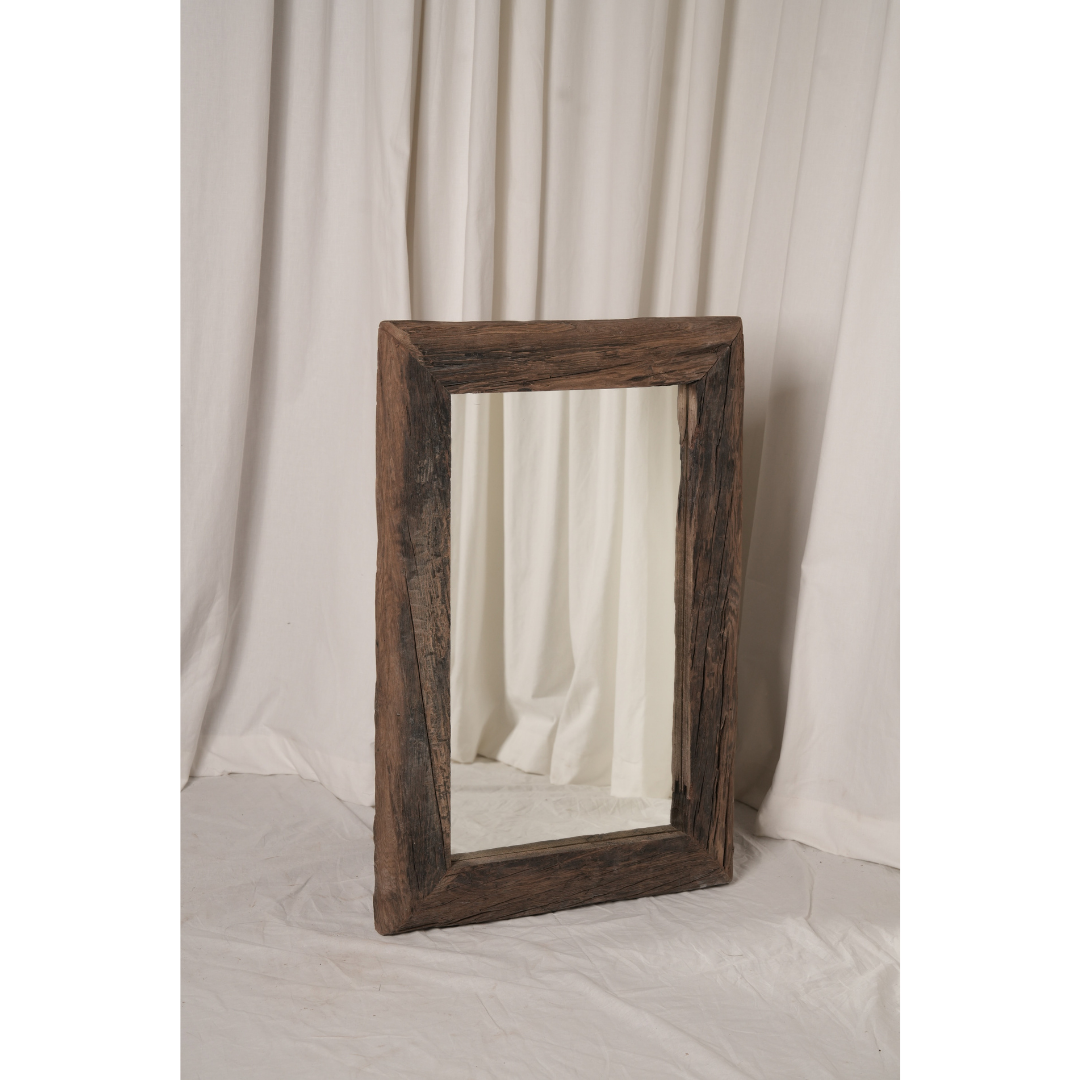 The Haven -Small Sleeper Wood Mirror