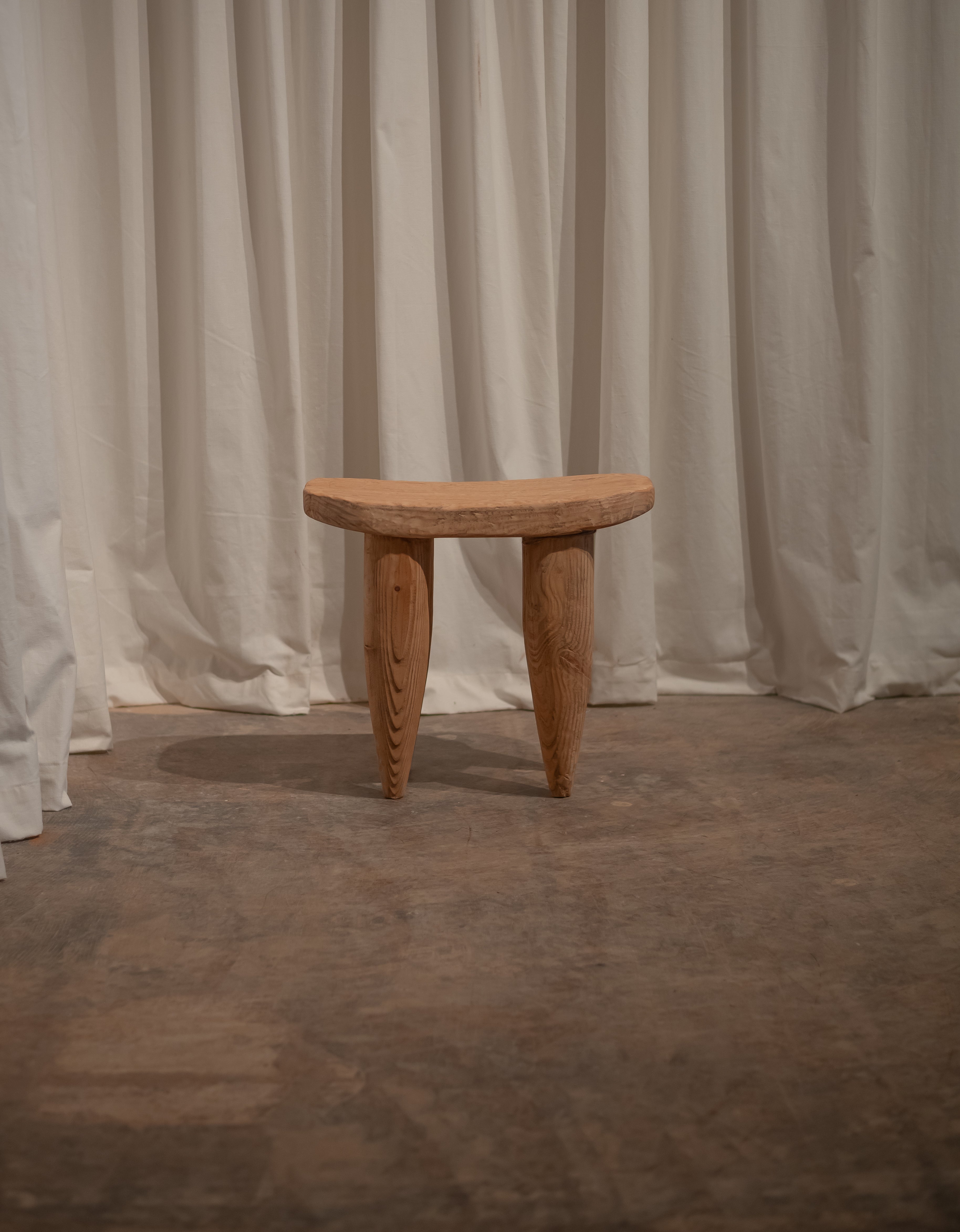 The Leni -Carved Elm Senufo Stool
