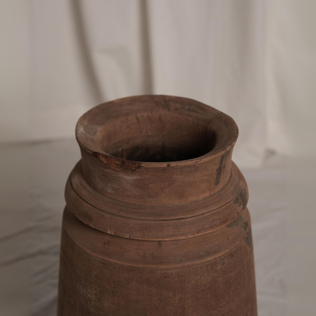 Wooden pot