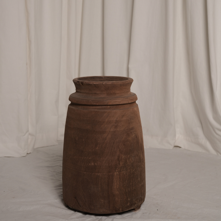 Wooden pot- S