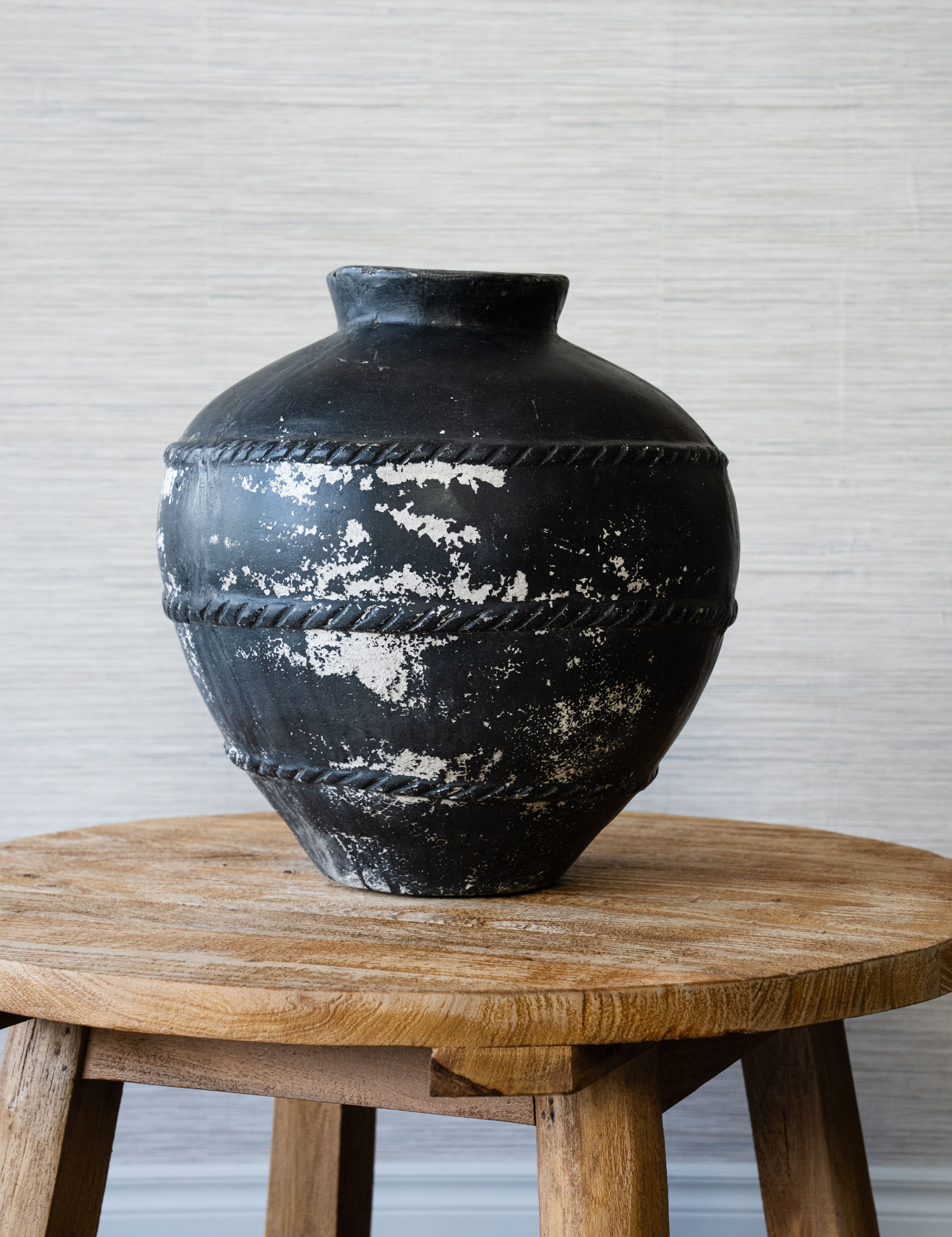 Black Terracotta Pot