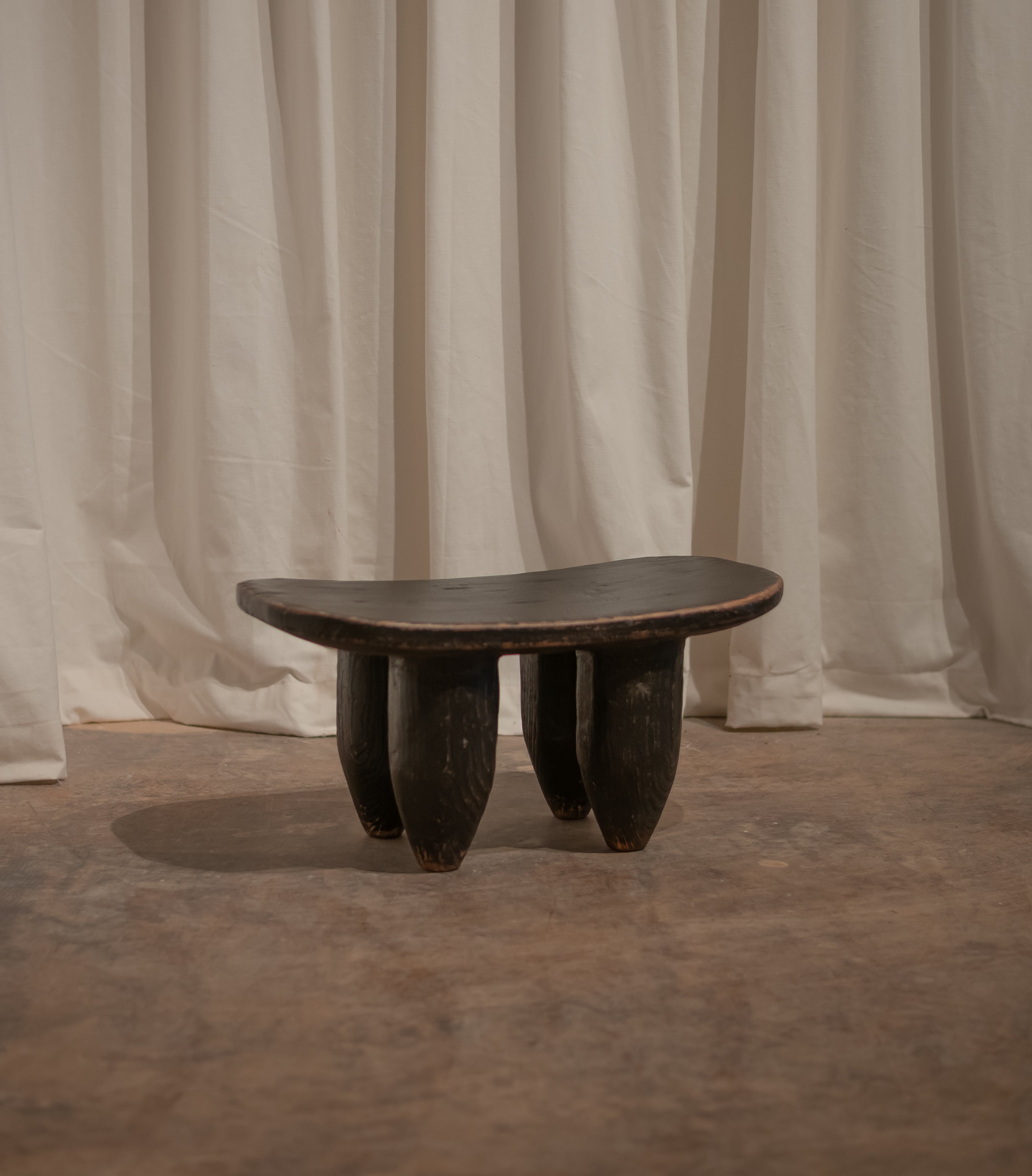 The Leni – Black Elm Senufo Stool