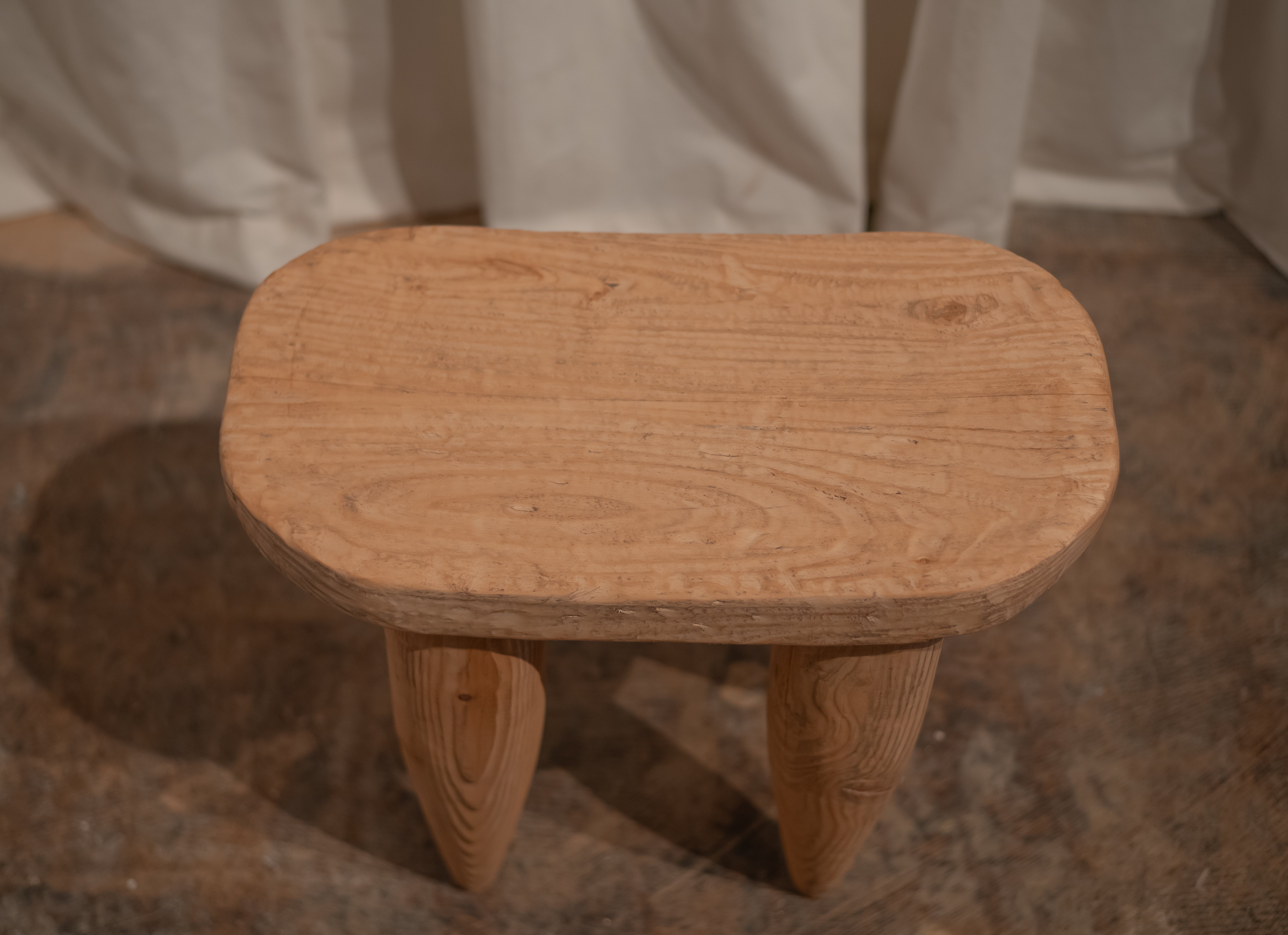 The Leni -Carved Elm Senufo Stool